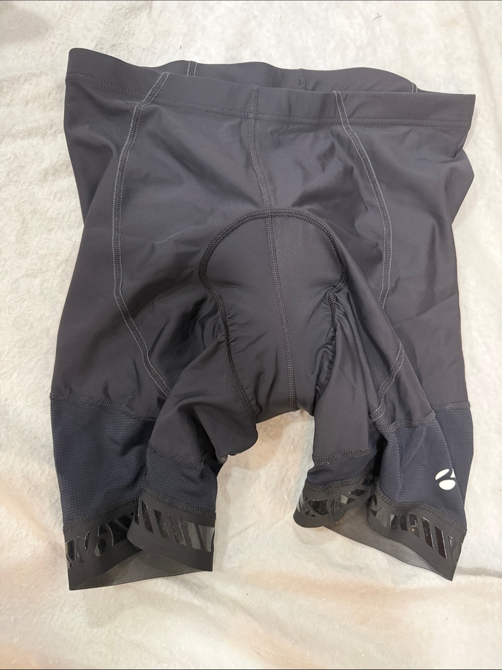 Women's Performance Bike Shorts in Black with Subtle Logo